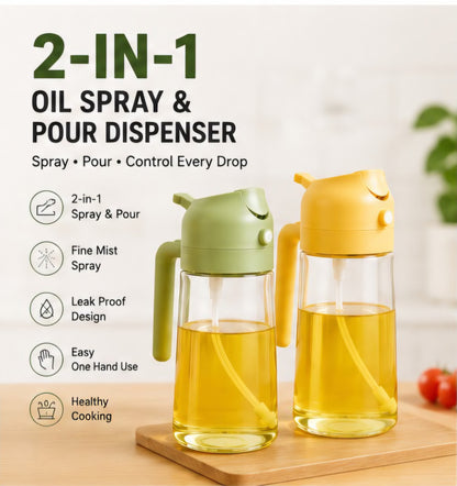 2 In 1 Oil Spray & Pour Dispenser