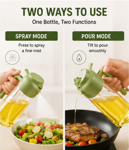 2 In 1 Oil Spray & Pour Dispenser