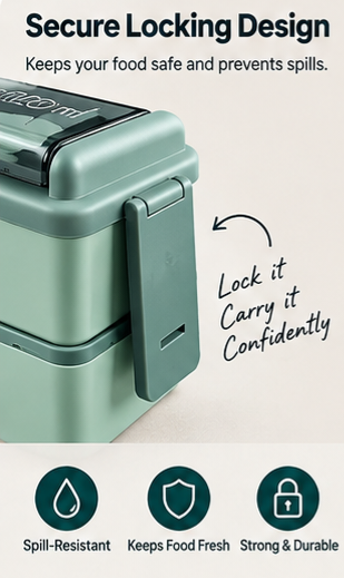 Double Decker Plastic Lunch Box