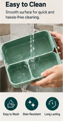 Double Decker Plastic Lunch Box